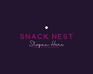 Luxurious Neon Bar Wordmark logo design