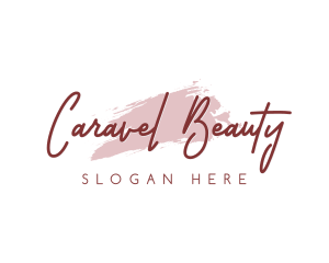 Watercolor Makeup Beauty logo design