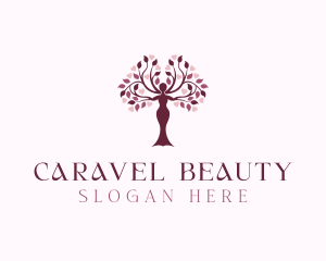 Woman Organic Beauty logo design