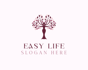 Woman Organic Beauty logo design