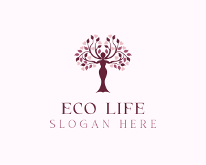 Woman Organic Beauty logo design