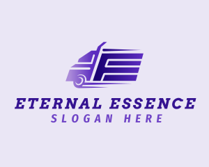 Fast Truck Letter E logo design