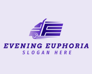 Fast Truck Letter E logo design