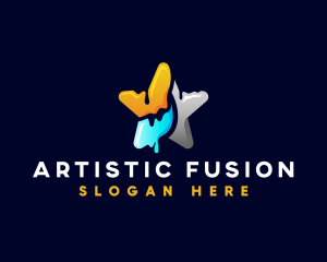 Painting Artistic Star logo design