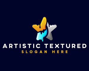 Painting Artistic Star logo design