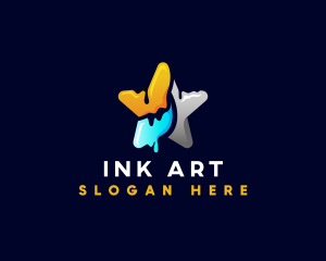 Painting Artistic Star logo design