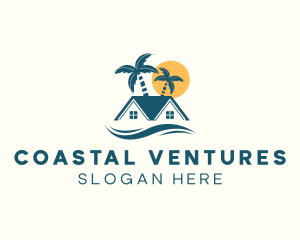 Tropical Roof Island Resort logo design