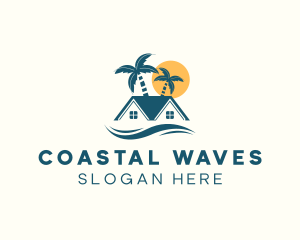 Tropical Roof Island Resort logo design