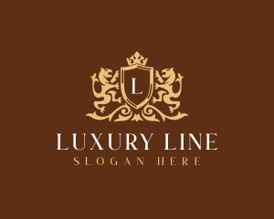 Regal Luxury Lion logo design