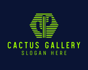 Hexagon Cactus Desert logo