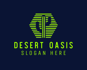 Hexagon Cactus Desert logo