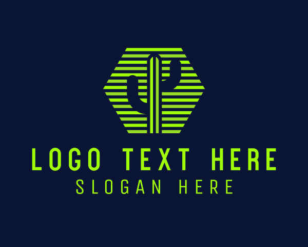 Hexagon logo example 4