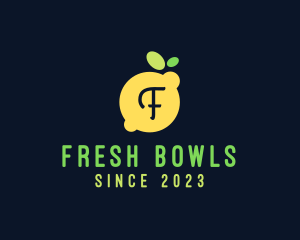 Lemon Citrus Juice Bar logo design