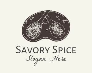 Herbs Spices Badge logo design