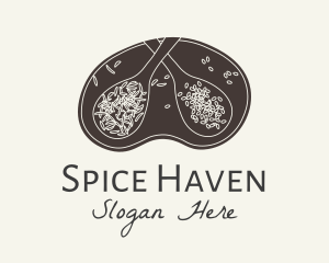 Herbs Spices Badge logo