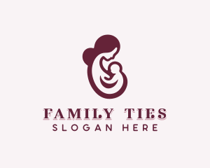 Breastfeeding Infant Childcare logo design