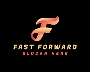 Gradient Fast Racing  logo design