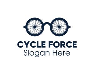 Cycling Geek Glasses logo design