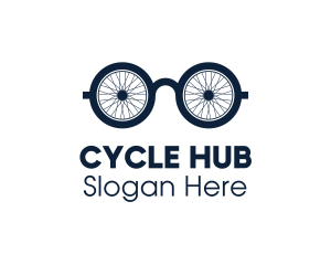 Cycling Geek Glasses logo design