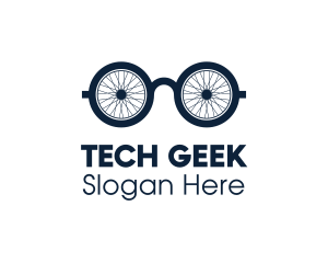 Cycling Geek Glasses logo design