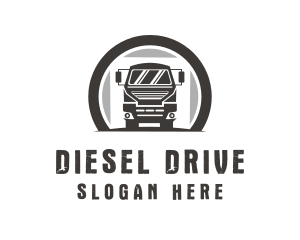 Driving Truck Transport logo design