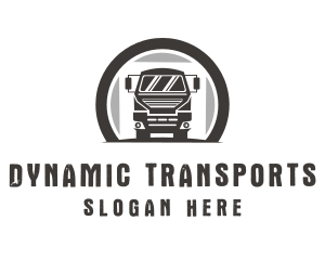 Driving Truck Transport logo design