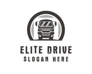 Driving Truck Transport logo design