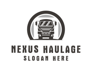 Driving Truck Transport logo design