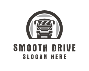 Driving Truck Transport logo design