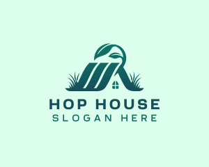 House Roofing Landscaping logo design