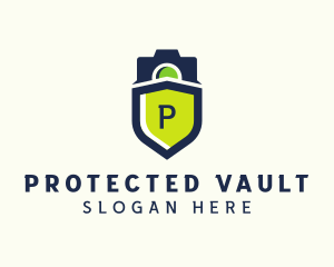 Camera Shield Protection logo design