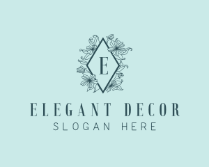 Floral Wedding Event logo design