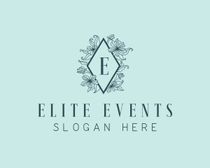 Floral Wedding Event logo design