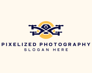 Flying Drone Film Camera logo design