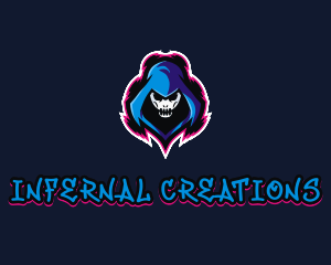 Hooded Skull Bone logo design