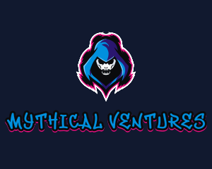 Hooded Skull Bone logo design