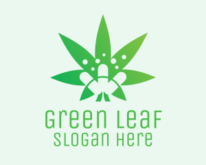 Medicinal Marijuana Leaf logo design