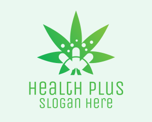 Medicinal Marijuana Leaf logo