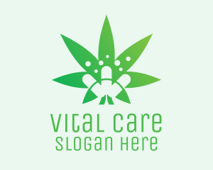 Medicinal Marijuana Leaf logo