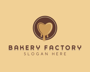 Choco Heart Bakery logo design