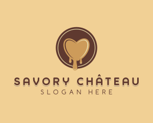 Choco Heart Bakery logo design