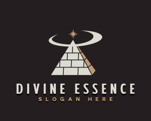 Spiritual Pyramid Star logo design