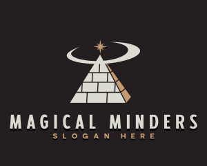 Spiritual Pyramid Star logo design