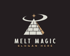 Spiritual Pyramid Star logo design