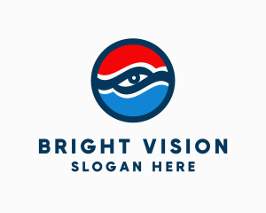 American Patriotic Eye logo design