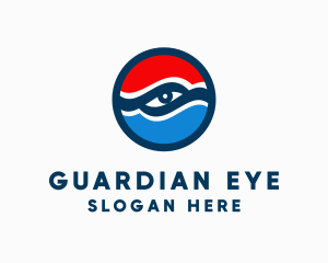 American Patriotic Eye logo design