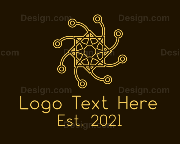 Intricate Networking Symbol Logo