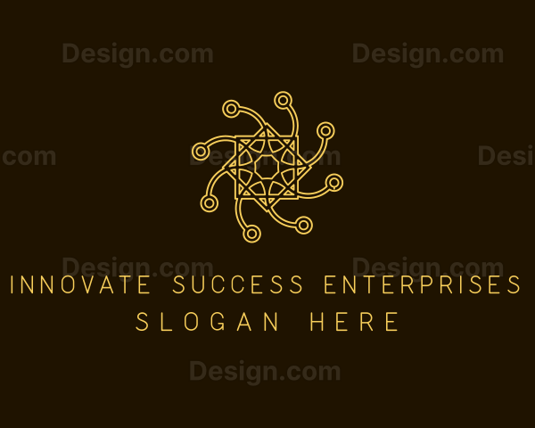 Intricate Networking Symbol Logo