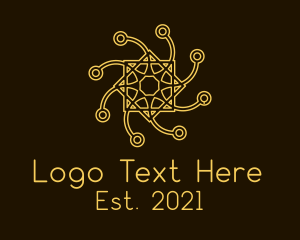 Intricate Networking Symbol  logo