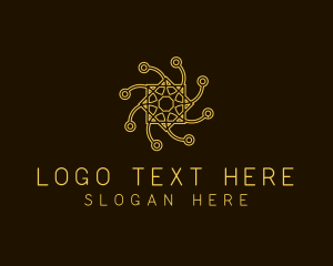 Intricate Networking Symbol  logo